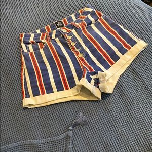 NWOT Urban Outfitters pinstripe mom high-rise